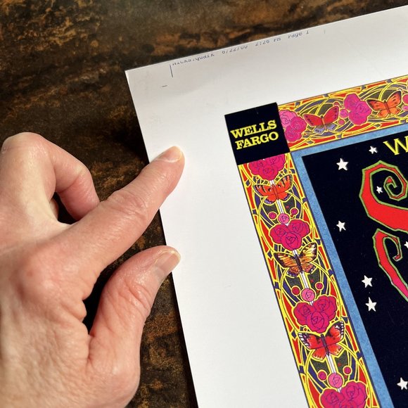 MINT/NM RARE Stevie Nicks & Friends 2000 Uncut Proof Sheet Signed by Masse 26x19 - Picture 2 of 9